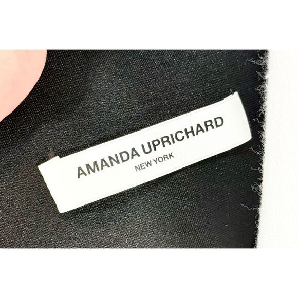NWOT AMANDA UPRICHARD Danica Ruffle Black Dress Women’s Small - Picture 4 of 9